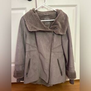 Prana Suede/Fuzzy Jacket Size M